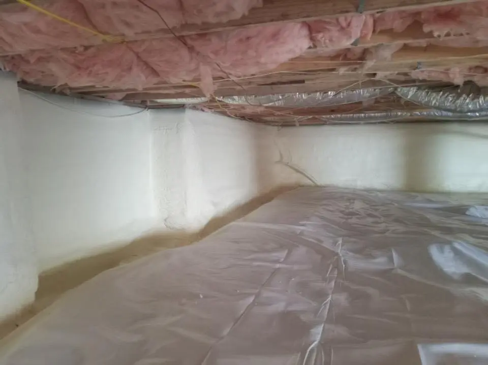Crawl space encapsulation with closed-cell spray foam for Spray Foam Roofing Repair in Hialeah
